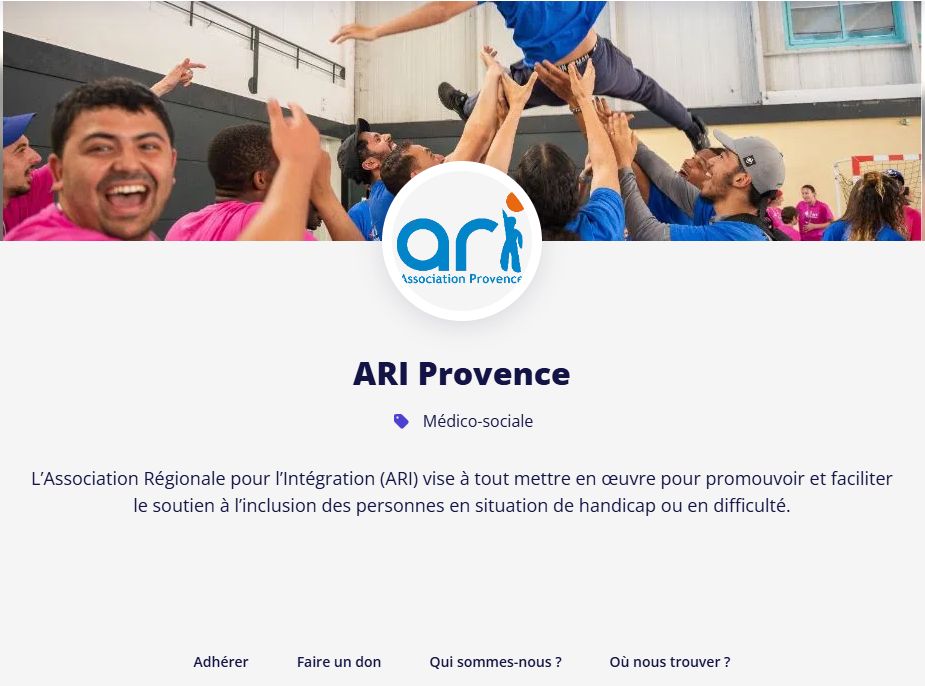 L'ARI est sur HelloAsso