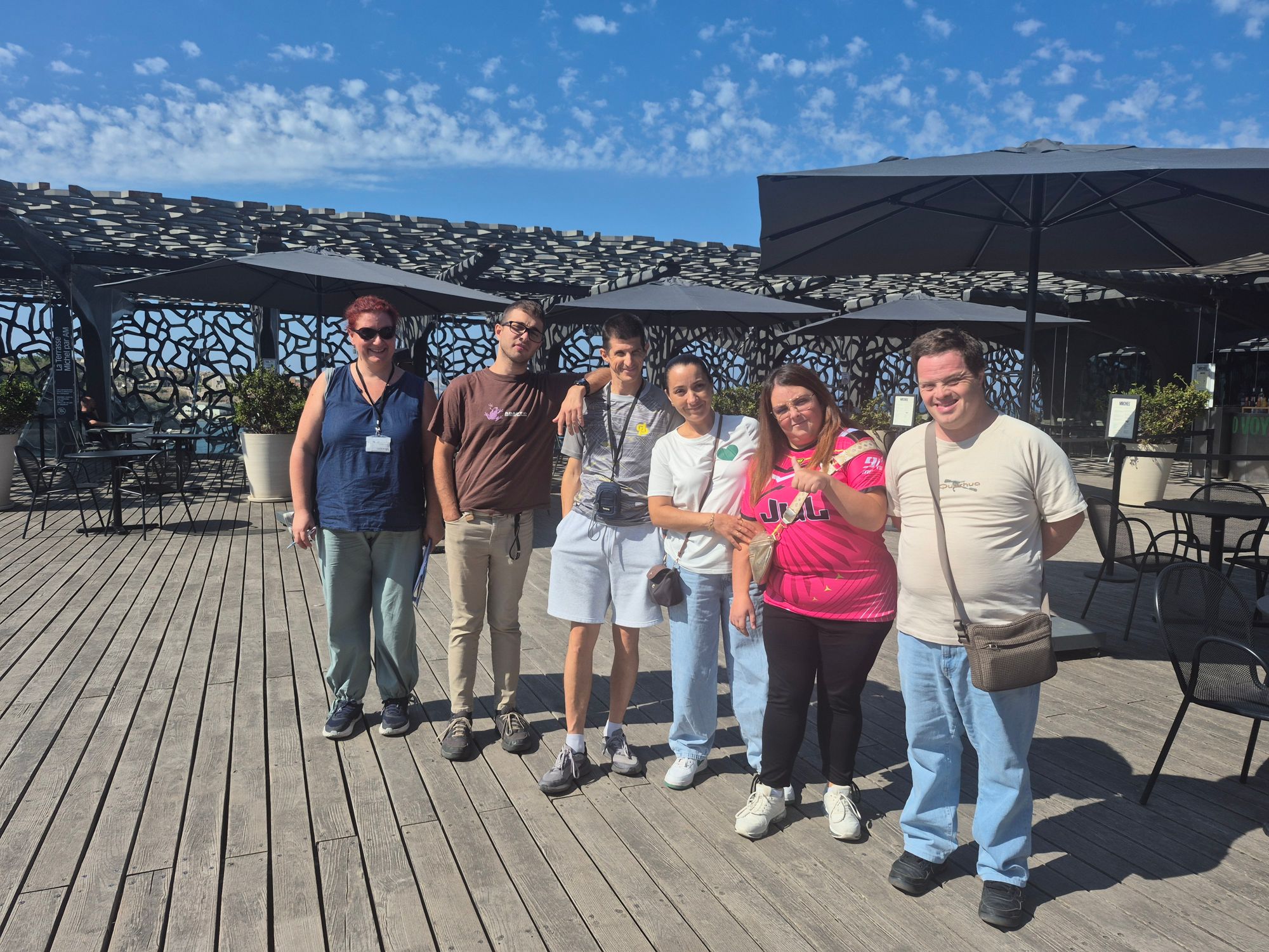 Les membres du groupe FALC au Mucem